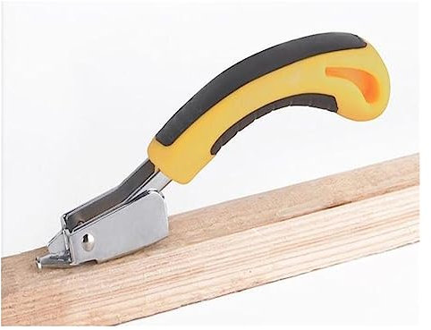 YQVEOT Elektrotacker, 3-Wege-Möbelhefter mit manueller, robuster Handnagelpistole for Einrahmen mit 1000 Heftklammern für Holz, Folie, Stoff, Möbel(Nail Puller)