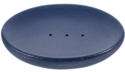 Ceramic Soap Box Drainage Design 2Pcs Dark Blue Soap Dish for Bathroom and Kitchen Multi-Functional Holder for Small Items