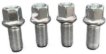 Bulloni Antifurto per Ruote, Bulloni Ruota 4 pezzi Bulloni for mozzo ruota auto Dadi in acciaio argentato Strumenti adatti for VW Jetta Bora Golf 6 MK6 Adatto for PASSAT B7 CC Adatto for Passat Tiguan