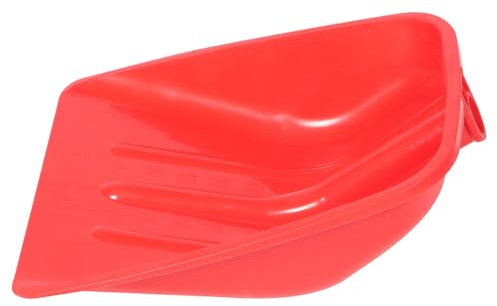 Toyvian Pelle Plastique Renforcée pour Neige et Céréales Outil Multi Usage pour Ferme Transport de de Nourriture pour Animaux Rouge