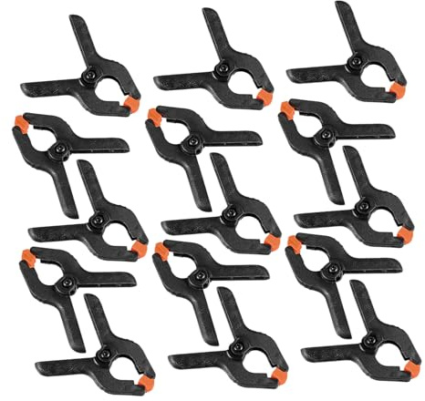 OSALADI 50pièces Pinces à Ressort Plastique pour Fond Photographique Kit de Pinces Robustes pour Supports de Fond Travaux Manuels et Studios Photo
