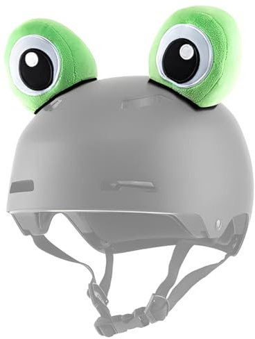 YUPZAR Frosch Helmdekoration aus Plüsch – Lustige 3D Frosch‑Accessoires für Motorradhelm, Fahrradhelm, Ski‑ & Snowboardhelm, Skateboardhelm