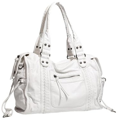 JIABAOZ Nieten Tragetasche Damen Groß Slouchy Handtasche Vintage Tasche Gross City Tote Bag Y2k Schultertasche Punk-stil Ledertasche,mehrere Taschen, Crossbody Shopper