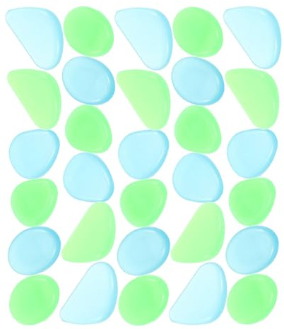 500Pcs Luminous Fluorescent Decorative Pebbles - Bright Glow Stones for Aquariums Gardens Walkways & Pathways - Perfect for Outdoor & Indoor Decoration