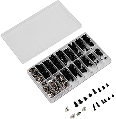 Jeffergarden Computer-Schrauben-Set, Mikro-Kreuzschrauben-Sortiment aus Legiertem Stahl, 360 Stück M2 M2,5 M3-Befestigungselemente, Rostbeständig, für PC-Reparatur, Motherboard, Festplatte, Netzteil