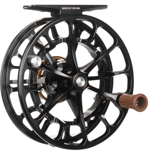 ROSS REELS Evolution LTX 5-6wt Black Fly Fishing Reel | Durable Lightweight Aluminum Large Arbor Reel for Trout, Redfish, Bonefish, Snook Fishing