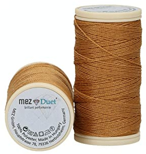 MEZ Duet Stärke 30 4642030-06150 braun Nähgarn, 100 % Polyester, 30m