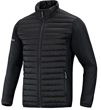 JAKO Herren Hybridjacke Premium, Schwarz, M