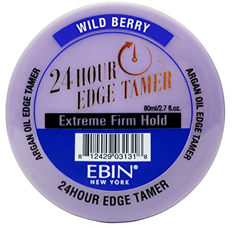 EBIN NEW YORK 24 Stunden Edge Tamer Refresh – Extrem fester Halt, 2,7 Unzen, Waldbeere – Kein Abblättern, keine weißen Rückstände, Glanz und Geschmeidigkeit mit Arganöl und Rizinusöl
