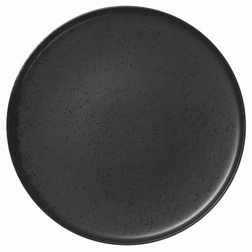 ASA 19160190 Coppa - Piatto piano in porcellana, Ø 26,5 cm, colore: Nero
