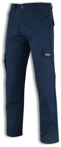 WrightFits Men's Work Trousers - Falcon Heavy Duty Safety Cargo Pants with Knee Pad Pockets - Triple Stitched Durable Workwear - (Navy,32/29)