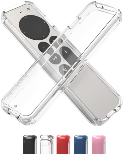 TotalMount Air-Rim-Case, Schutzhülle für Apple TV-Fernbedienungen, schlank, hybrid, mit ultimativem Fallschutz, transparent