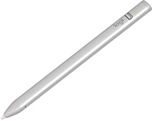 Logitech Crayon Digital Pencil for iPad (USB C Port Compatibility Only) Featuring Apple Pencil Technology, No Lag Pixel-Precision, and Dynamic Smart Tip with Fast USB C Charge - Silver
