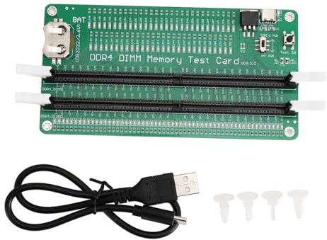 ciciglow RAM-Tester, DDR4-Speichertester, Desktop-PC, DDR4-Testkartensteckplatz, Diagnoseanalysator-Testerkarte mit LED-Licht