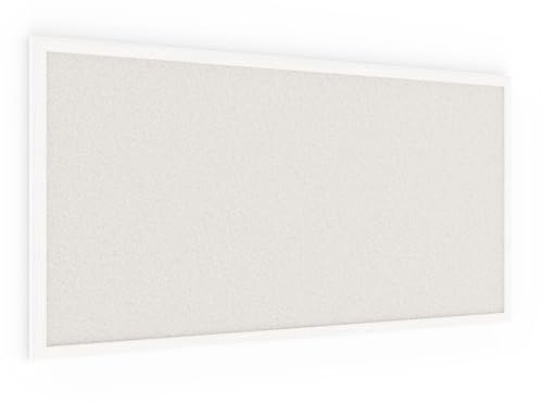 Tableau blanc en liège 80×40 cm cadre en bois laqué BLANC, Tableau d'Affichage Liège, Tableau pour Épingles