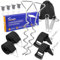 Homgaty Juego de toldos para Thule Omnistor (incluye 4 ganchos para barra de refuerzo), protección contra tormentas para toldo y accesorios para autocaravanas, caravanas, kit lateral con cuerda de