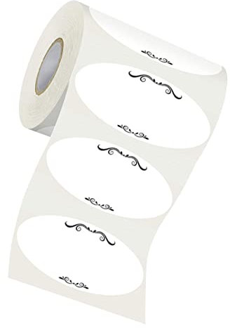 ROMISBABA 500pcs Adhesive Stickers for Canned Packaging Permanent Jar Labels No Residue Left