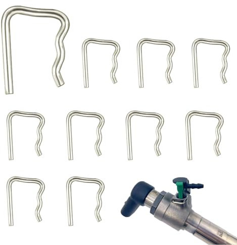 10 piezas inyector de carril común fugas clips de retención, inyector fugas sello abrazadera para Ford Peugeot Citroen Renault VW Volkswagen Jaguar Kit de tubería de combustible para coche (blanco, 10