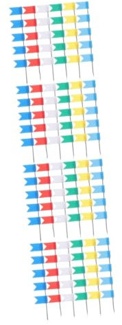 OSALADI 4 Sätze Pushpin Roter Fahnennagel Stifte Für Karte Büro Stecknadeln Drücken Pendeln Sie Die Fahnen Von Stiften Fahnennadel Reisebestifte Flagge Daumennagel Abs Bunt 100 Stück * 4