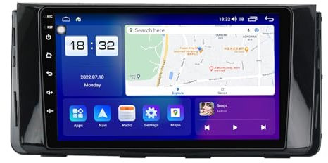 Sistema di navigazione per auto Android 14 con ricevitore audio integrato per Hyundai H350 2015-2021,doppio DIN,schermo touch da 9 pollici,con navigatore satellitare,Bluetooth,vivavoce,RDS,SWC,telecam