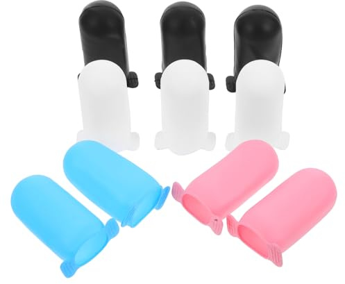 Healvian 10pezzi Coperture Protettive per Bottiglie da Viaggio in Silicone Manicotti Anti-perdita in Silicone Accessori da Viaggio per Articoli da Toeletta Fascette Elastiche per Bottiglie