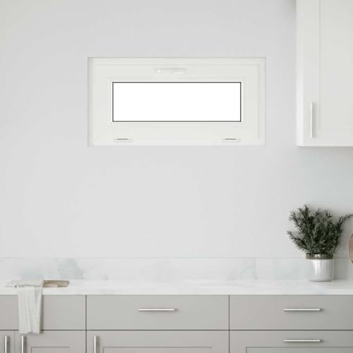 Rantry Kellerfenster RISOR 80x40 cm Kipp 2-Fach Verglasung Weiß