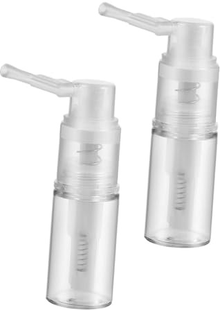 WOONEKY 2pièces Flacons De Poudre Cosmétique De Petits Vaporisateurs Portables Pour Cheveux Application Précise Pulvérisateur Amovible Pour Cosmétiques