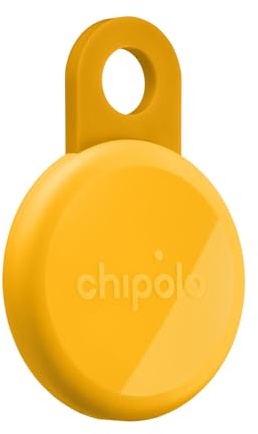 Chipolo LOOP – Uppladdningsbar Bluetooth-spårare för nyckel- och fickplatsning, kompatibel med Apple eller Google (Honey)