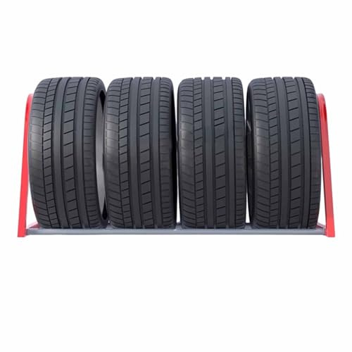 Supporto da parete per pneumatici in acciaio, per 4 pneumatici, per riporre fino a 4 pneumatici, per riporre fino a 4 pneumatici, scaffale salvaspazio per pneumatici