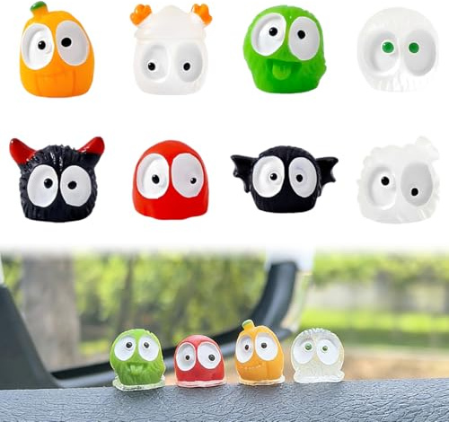 LACHT 8 Stück Auto Deko Figur, Harzfiguren, Für Auto Innenraum Deko, Armaturenbrett, Rückspiegel Schmücken, Personalisierte Autozubehör