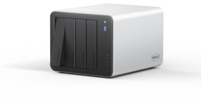 TERRAMASTER F4-425 Pro Almacenamiento NAS 4 bahías, Intel N350 8 núcleos, 16GB DDR5, Dual 5GbE LAN, 3 M.2, Tos 7 con IA nativa y OpenClaw, para Multimedia y máquinas virtuales(sin Discos)