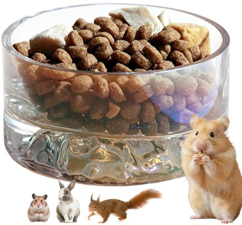 Alimentazione Acqua Criceto,45ml Contenitore in Trasparente per Cibo Animale | Acqua Criceti,per Furetti Cincillà Insepbili Conuri Calopsitte Diamantini Topi Conigli