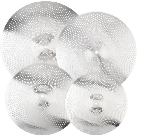Platillos Hihat De Bajo Volumen Para Juegos Batería, Platillo Para Práctica Baterista Plateado 14 16 18 Y 20 Pulgadas(18 inch)