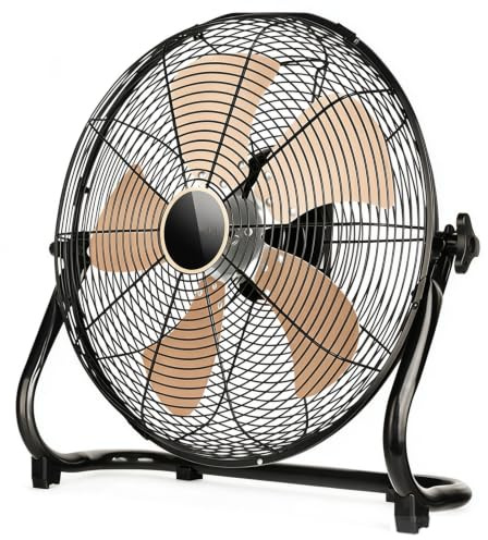 Ventilatore Da Pavimento In Metallo Da 12 Pollici Inclinazione Di 130°