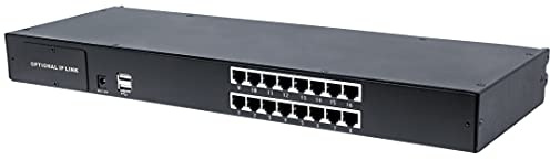 Intellinet Modular 16-Port Cat5 Vga Kvm Switch - KvM-Switch - 16 X Kvm Port(s) - Desktop, An Rack Montierbar (507899)