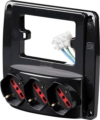 ROSI RS94133 Emilia Smart, Nero, 3 prese schuko
