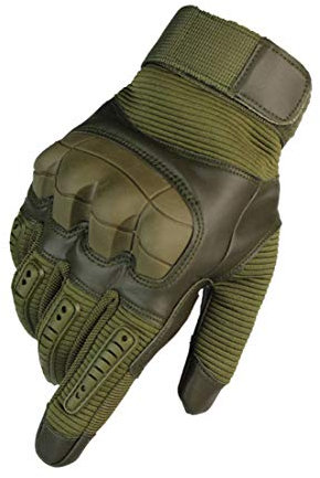 Outdoor Handschuhe Herren Taktische Trainings Motorradhandschuhe Kletterhandschuhe Vollfinger Fingerlose Gloves Militär Handschuhe zum Wander Klettern Motorrad Fahrrad Radsport Arbeiten, B, L