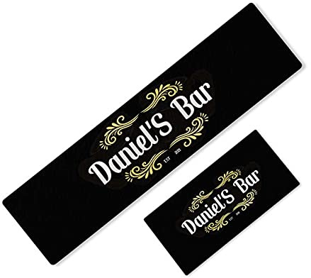 Daily Gifts Personalised Any Text Beer Mat Label Bar Runner Ideal Home Pub Cafe Occasion 91 (84x23cm)
