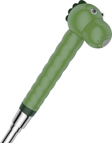 hansgrohe Kinderhandbrause Jocolino, Duschkopf für Kinder, 2 Strahlarten, Taufgeschenke, Geschenke zur Taufe, Krokodil, 1.00