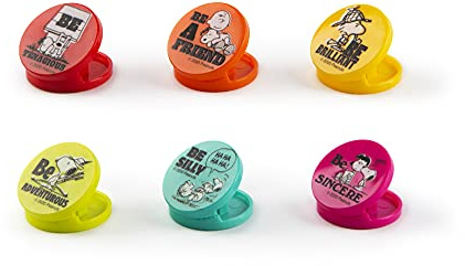 Excelsa 65312, Peanuts Set 6 Mollette Chiudisacchetti, Plastica