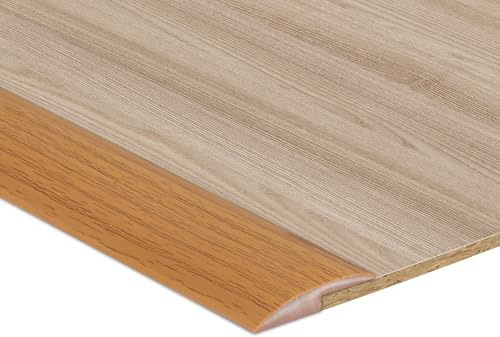 1M Self Adhesive Carpet Edge Strip PVC Floor Transition Strips Laminate Door Threshold Strips Tile Edging Trim <5mm Threshold Transition,Yellow Wood Grain