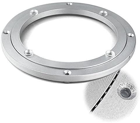 WORDFUN Aluminiumlegierung Drehscheibe Drehteller Runde Platte Plattenspieler 8-28Zoll 360 Grad Hochleistungs Tischlager Für Esstisch TV Monitor, Fernsehtisch, Küchenregal