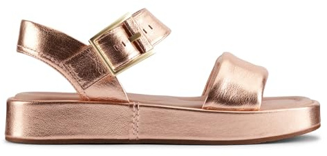 Clarks Alda Strap Womens Copper Metallic, 4.5