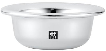 ZWILLING Rasierschale (Nassrasur, Aufbewahren der Rasierseife, Schale zum Schaum aufschlagen, verchromt), Silber