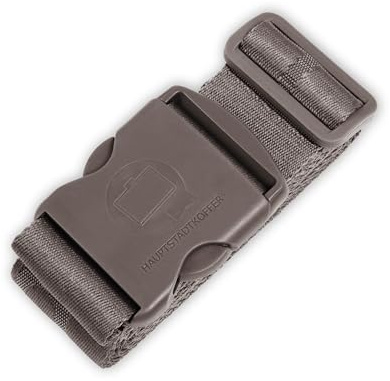 Hauptstadtkoffer - Koffergurt, 5 cm x 190 cm, Besonders Auffällig & Sicher, Gepäckband, Luggage Strap für Koffer, Graphite