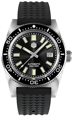 San Martin 62mas Taucheruhr, 40 mm, NH35, automatische mechanische Herrenuhr für Herren, voll leuchtend, wasserdicht