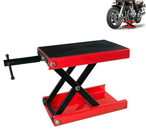 AAKSUS Motorradheber 1100 lbs, Hochleistungs-Motorradständer, Verstellbarer, Faltbarer Hebeständer, Tischscherenhebebühne, rutschfeste Gummioberfläche, für die Reparatur und Wartung von Motorrädern