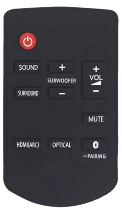 N2QAYC000115 Telecomando di ricambio per Panasonic Sound Bar SC-HTB688EGK SC-HTB688GNK SC-HTB488 SC-HTB488GNK SC-HTB494EGK SC-HTB498 SC-HTB688 SC-HTB488EBK SC-HTB488EBK SC-HTB4888EBK K SC-HTBB. 488GJK