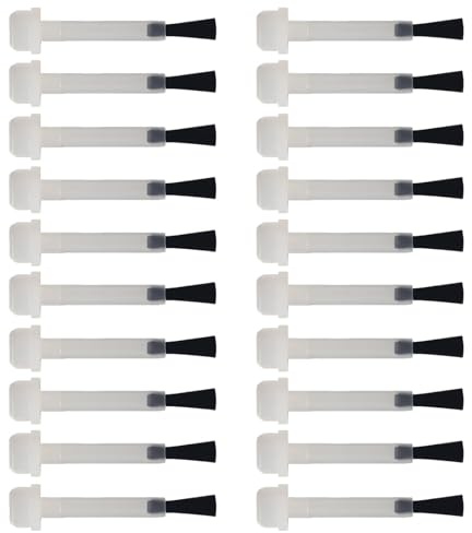 20pcs Nail Polish Brush Replacement Nail Applicator Nail Paint Brush Set Nail Varnish Brushes for Nail Art Gel Nails Home Salon Dip Nail Polish Powder Base Coat Top Coat