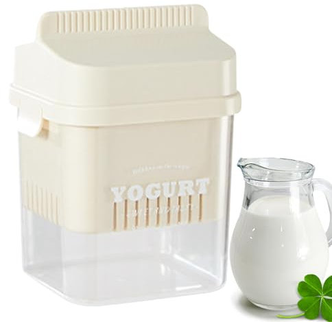 Yogurt Strainer With Lid, Cheese Filter Lid-Covered Yogurt Maker, Large Capacity Efficient Strainer, Multipurpose Buttermilk Filter, Home Use Yogurt Strainer, Yogurt Maker With Lid